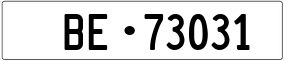 Trailer License Plate